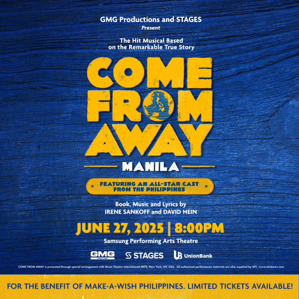 GMG Productions "Come From Away" – Make-A-Wish PH Fundraiser